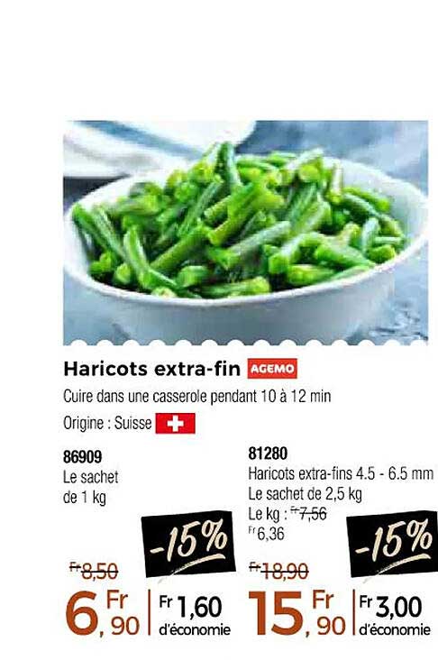 haricots extra-fin