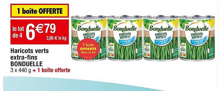 haricots verts extra-fins bonduelle