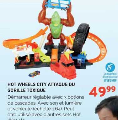 hot wheels city attaque du gorille toxique