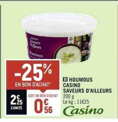houmous casino saveurs d'ailleurs