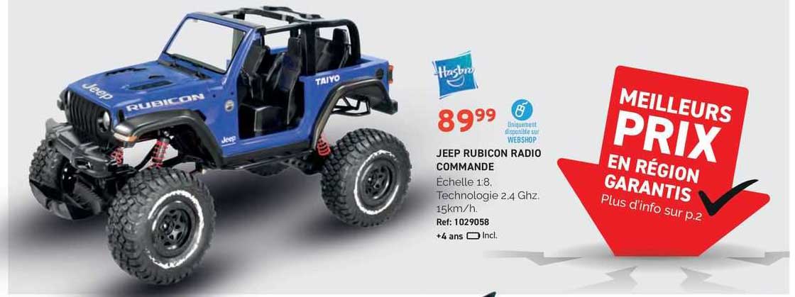 jeep rubicon radiocommandé