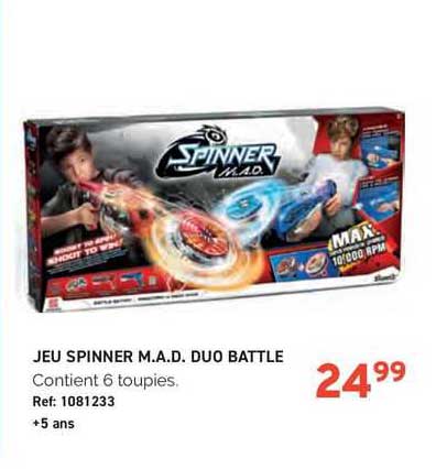 jeu spinner m.a.d. duo battle