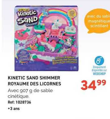 kinetic sand shimmer royaume des licornes