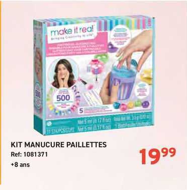 kit manucure paillettes