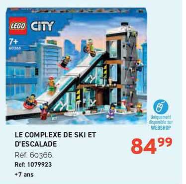 le complexe de ski et d'escalade lego city
