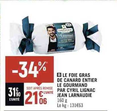le foie gras de canard entier le gourmand par cyril lignac jean larnaudie