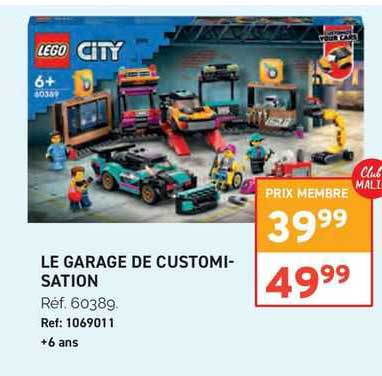le garage de customisation lego city