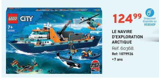 le navire d'exploration arctique lego city
