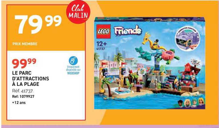 le parc d'attractions à la plage lego friends
