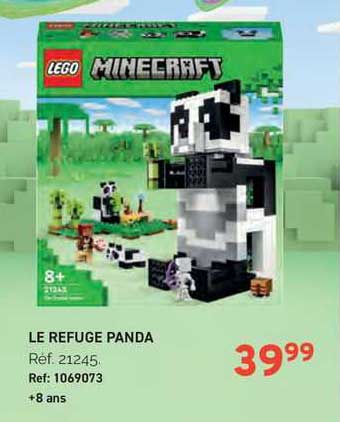 le refuge panda lego minecraft