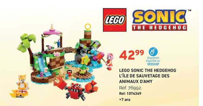 lego sonic the hedgehog l'ile de sauvetage des animaux d'amy