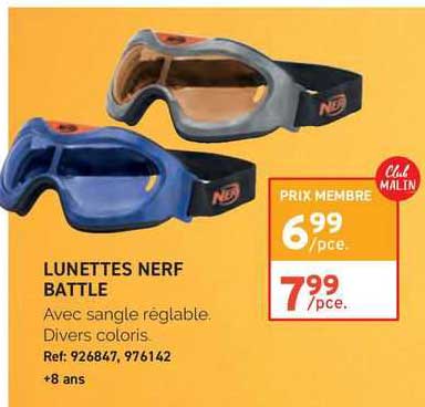 lunettes nerf battle