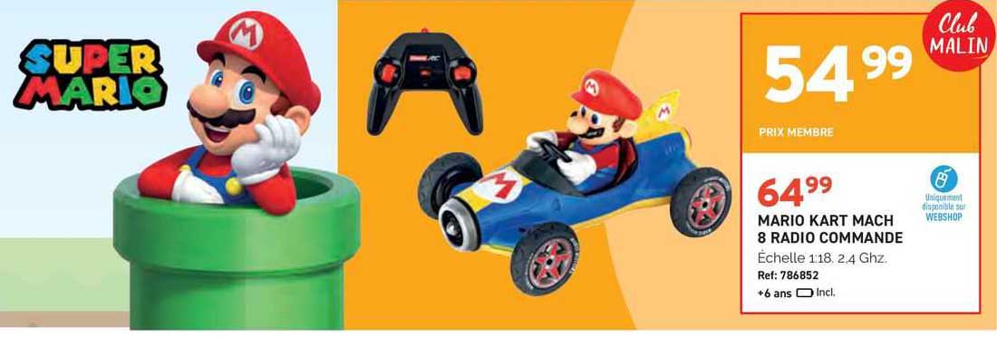 mario kart mach 8 radio commande