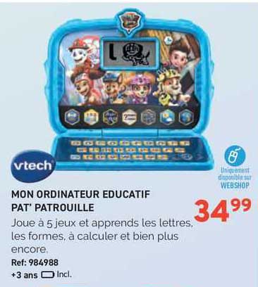 mon ordinateur éducatif pat' patrouille vtech