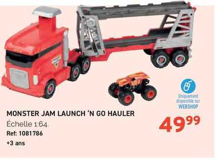 monster jam launch n'go hauler