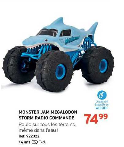 monster jam megalodon storm radio commande