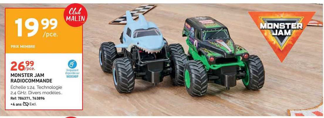 monster jam radiocommande