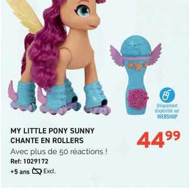 my little pony sunny chante en rollers