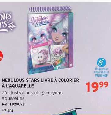 nebulous stars livre à colorier à l'aquarelle