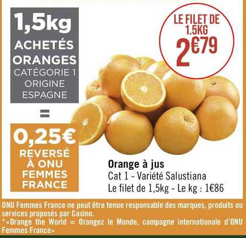 orange à jus salustiana