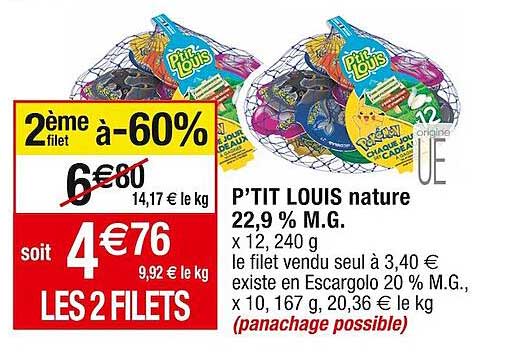 p'tit louis nature 22,9% m.g.