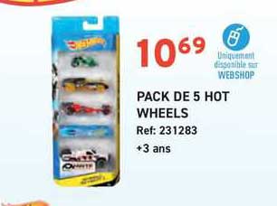 pack de 5 hot wheels