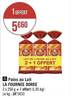 pains au lait la fournée dorée