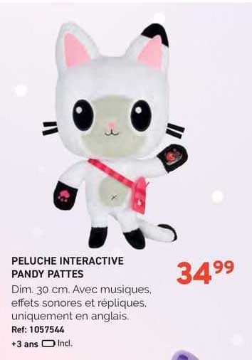peluche interactive pandy pattes