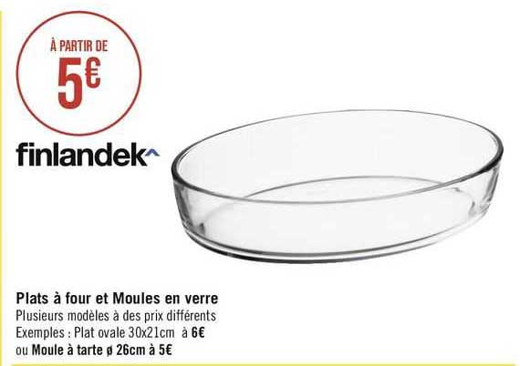 Plats à Four Et Moules En Verre Finlandek