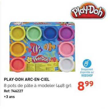 play-doh arc-en-ciel