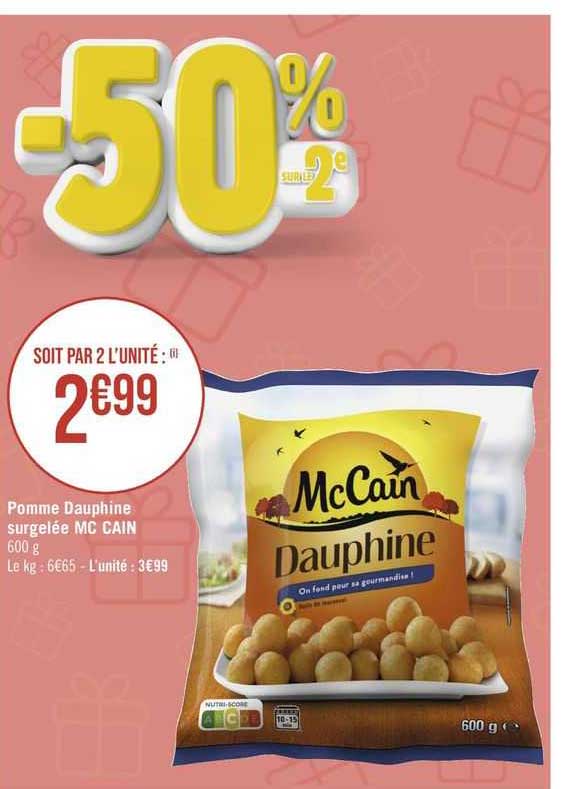 pomme dauphine surgelée mc cain