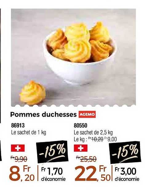 pommes duchesses