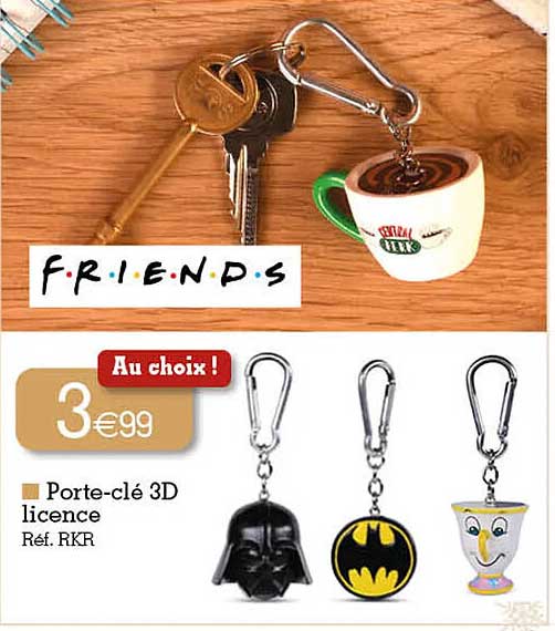 porte-clé 3d licence