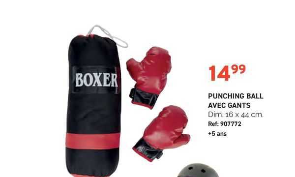 punching ball avec gants