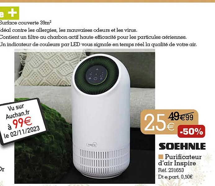purificateur d'air inspire soehnle