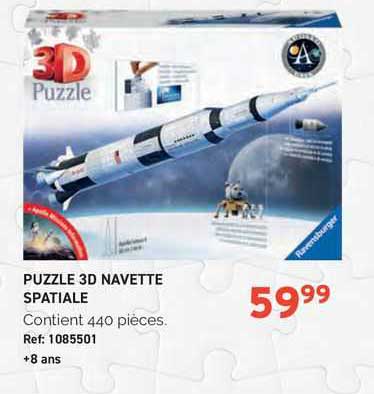 puzzle 3d navette spatiale