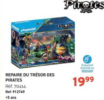 repaire du trésor des pirates playmobil