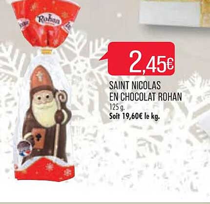 saint nicolas en chocolat rohan