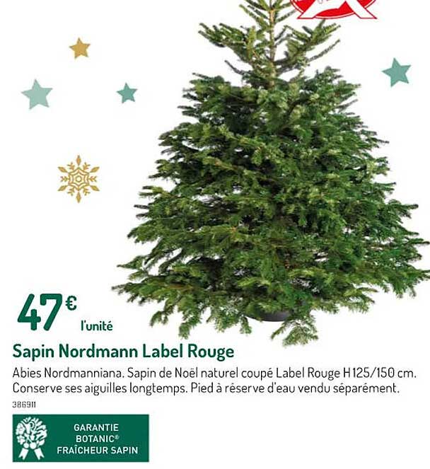 sapin nordmann label rouge
