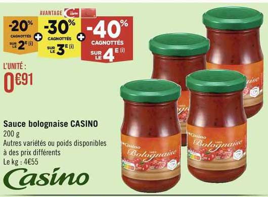 Sauce Bolognaise Casino