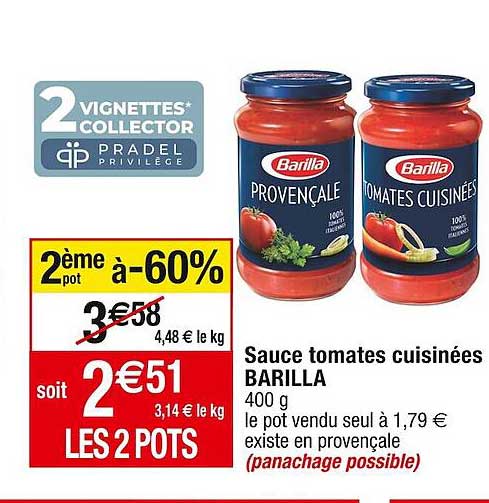Sauce Tomates Cuisinées Barilla