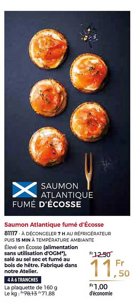 Saumon Atlantique Fumé D'écosse
