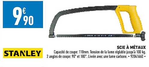 scie à métaux stanley