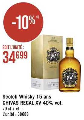 scotch whisky 15 ans chivas régal xv 40% vol.