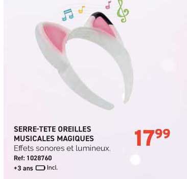 serre-tete oreilles musicales magiques