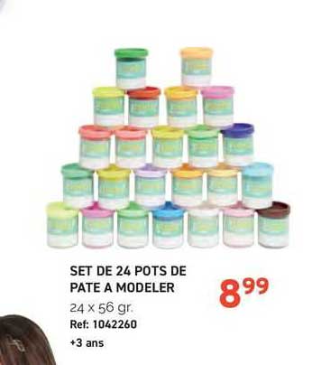 Set De 24 Pots De Pâte à Modeler