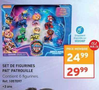 set de figurines pat' patrouille