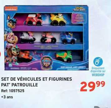 set de vehicules et figurines pat' patrouille