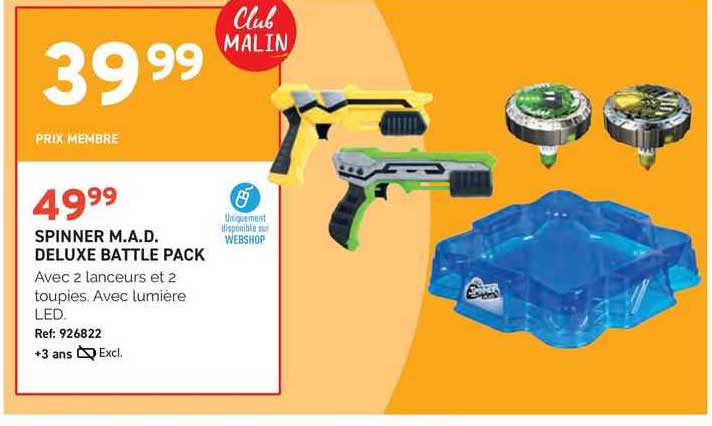 spinner m.a.d. deluxe battle pack