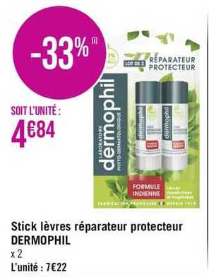 stick lèvres réparateur protecteur dermophil